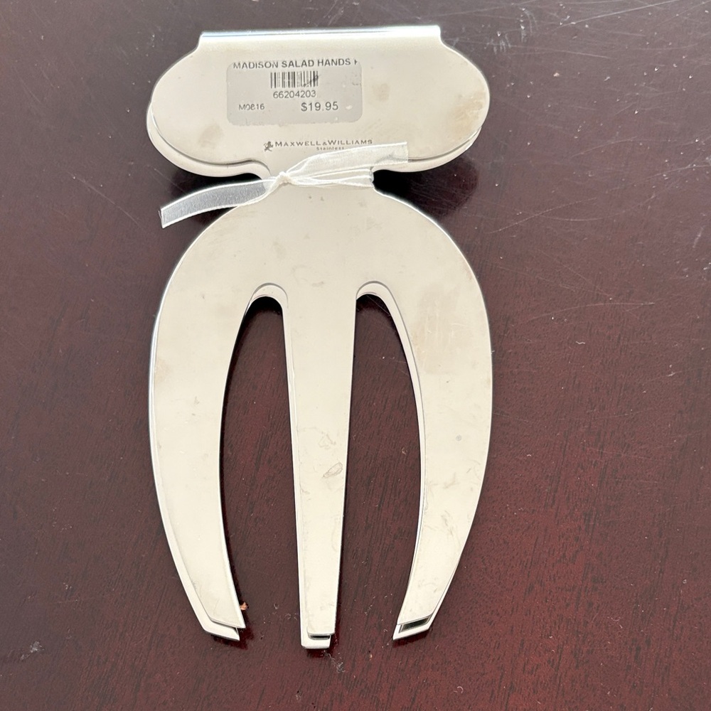 NWT Madison Stainless Steel Salad Hands - new never used!